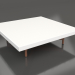 modello 3D Tavolino quadrato (Bianco, DEKTON Zenith) - anteprima