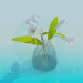 Modelo 3d Vaso com flores - preview