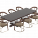 Schubert Tisch und Stühle von Longhi 3D-Modell kaufen - Rendern