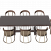 3d Стіл Schubert і стільці by Longhi модель купити - зображення