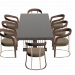 3D Schubert masa ve sandalyeler Longhi modeli satın - render