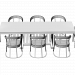 3D Schubert masa ve sandalyeler Longhi modeli satın - render