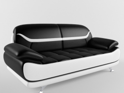 Bentley Sofa (noir et blanc moderne)