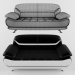 3d Bentley Sofa (Modern Black and White) модель купить - ракурс