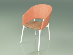 आराम कुर्सी 022 (धातु दूध, नारंगी)