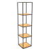 3d model Large square rack (WOOD, 40x40x170, 5 shelves) - preview