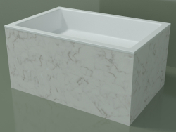 Countertop washbasin (01R142301, Carrara M01, L 72, P 48, H 36 cm)