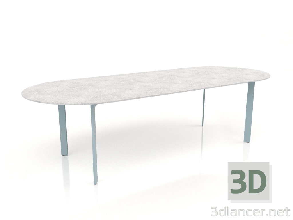 modèle 3D Table à manger (Bleu gris) - preview
