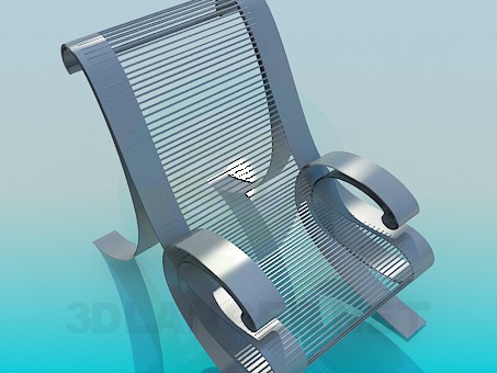 3d модель Металеве крісло – превью