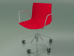 Sandalye 0294 (5 tekerlekli, kolçaklı, döşemesiz, polipropilen PO00104)
