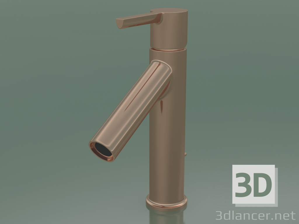 3D modeli Tek kollu lavabo bataryası 100 (Parlak Kırmızı Altın, 10001300) - önizleme