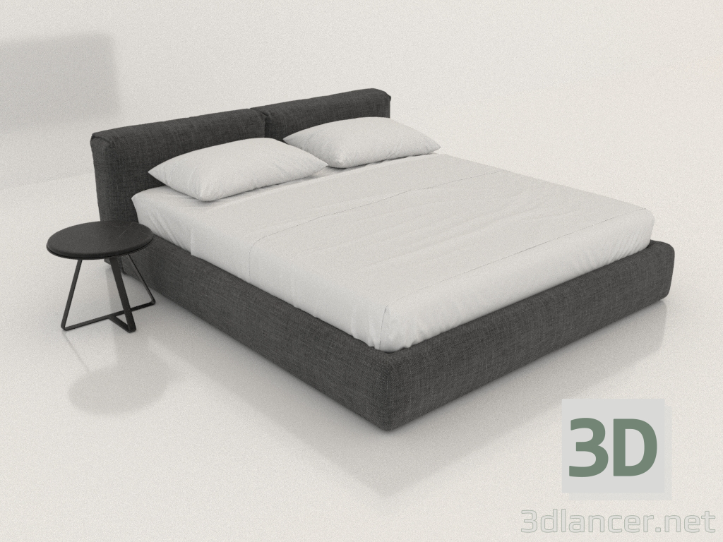 3D modeli Çift kişilik yatak BOCA LOMO - önizleme