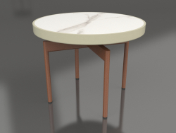 Round coffee table Ø60 (Gold, DEKTON Aura)
