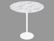 Une table basse avec plateau en marbre Tulip