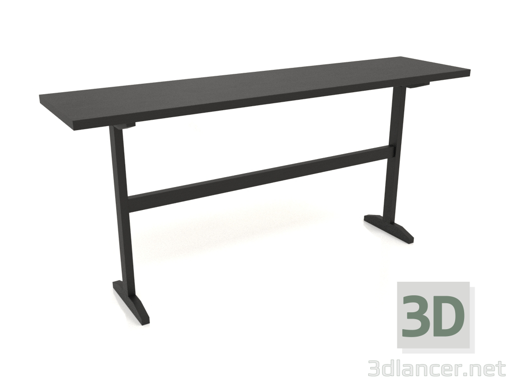 3D modeli Konsol masası KT 12 (1600x400x750, ahşap siyah) - önizleme