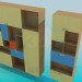 3d model Cupboard for books - preview