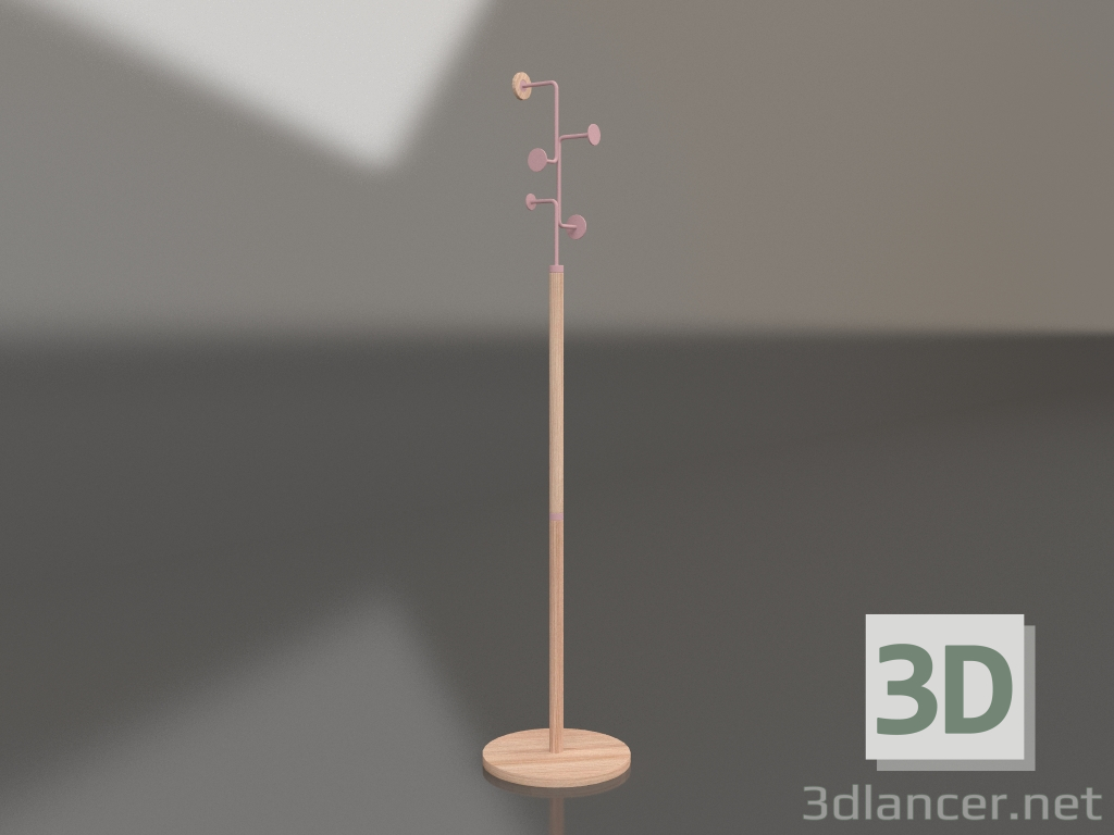 3d model Gancho para colgar en el suelo (Rosa claro) - vista previa