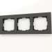 3D Modell Rahmen für 3 Pfosten (schwarzes Aluminium) - Vorschau