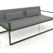 3D Modell 2-Sitzer-Sofa (Flaschengrün) - Vorschau