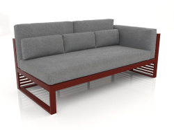 Modular sofa, section 1 right, high back (Wine red)