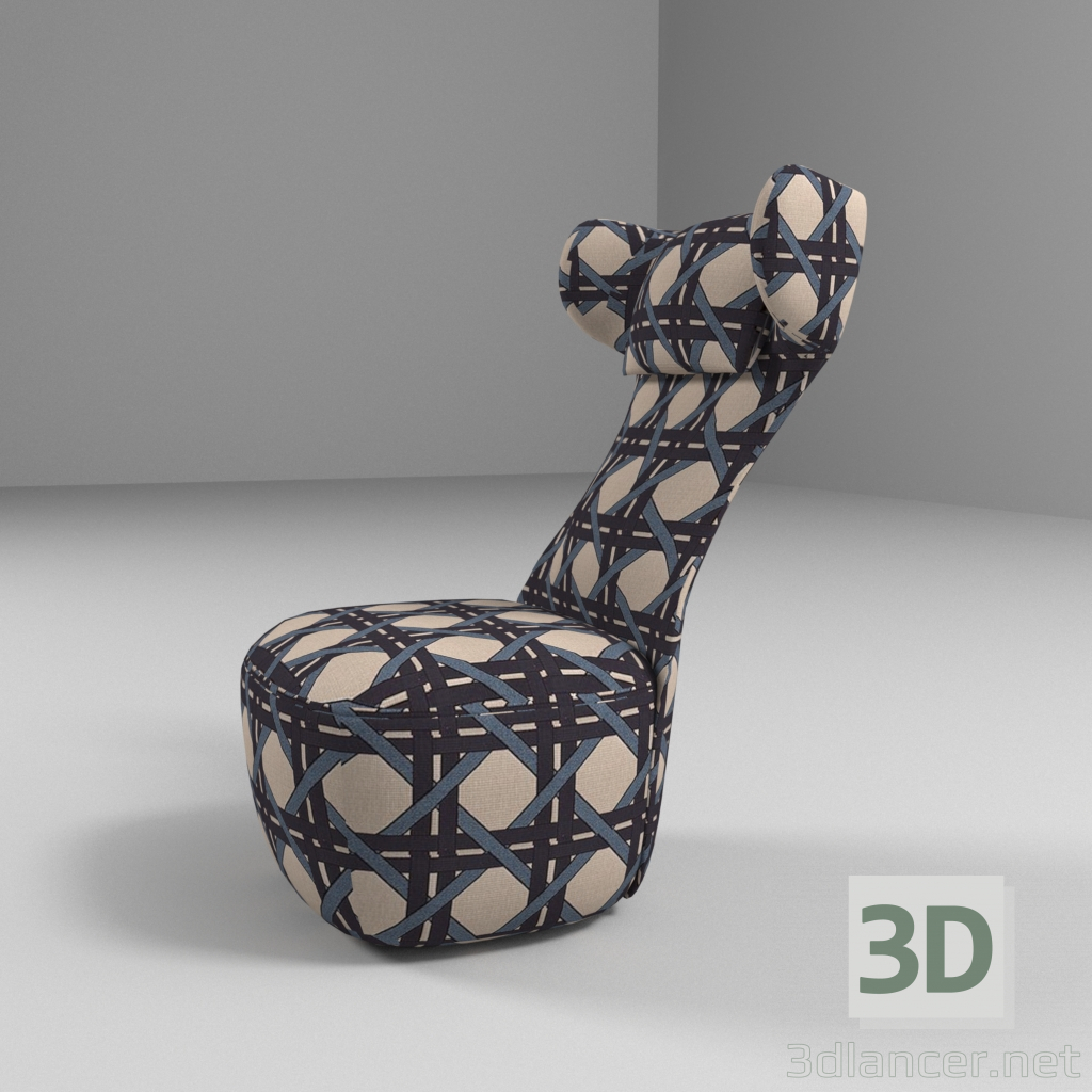 3d Chair Freistil x Dawid Tomaszewski Collection. Rolf Benz. model buy - render