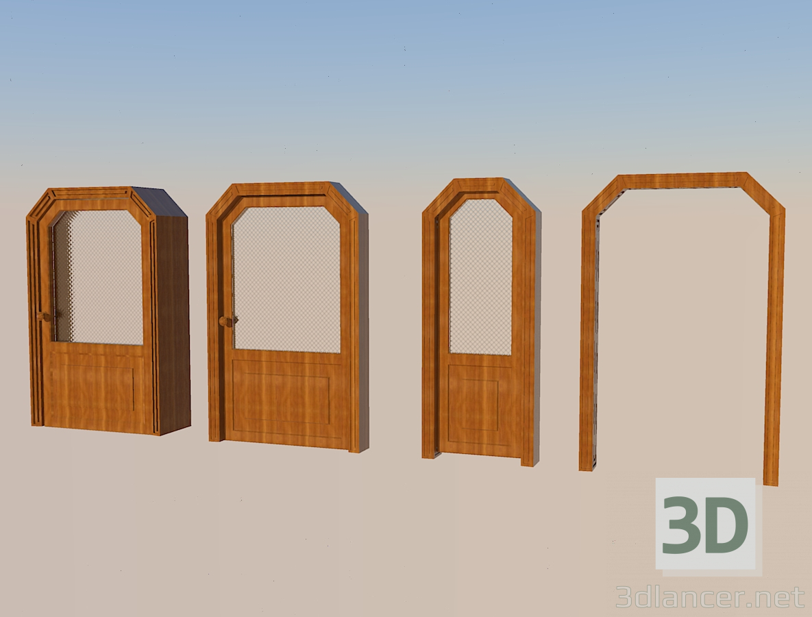 3D modeli Kapılar ve kemer - önizleme