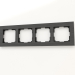 modello 3D Telaio per 4 montanti (alluminio nero) - anteprima