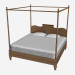 3d model Four-poster bed 907K - preview
