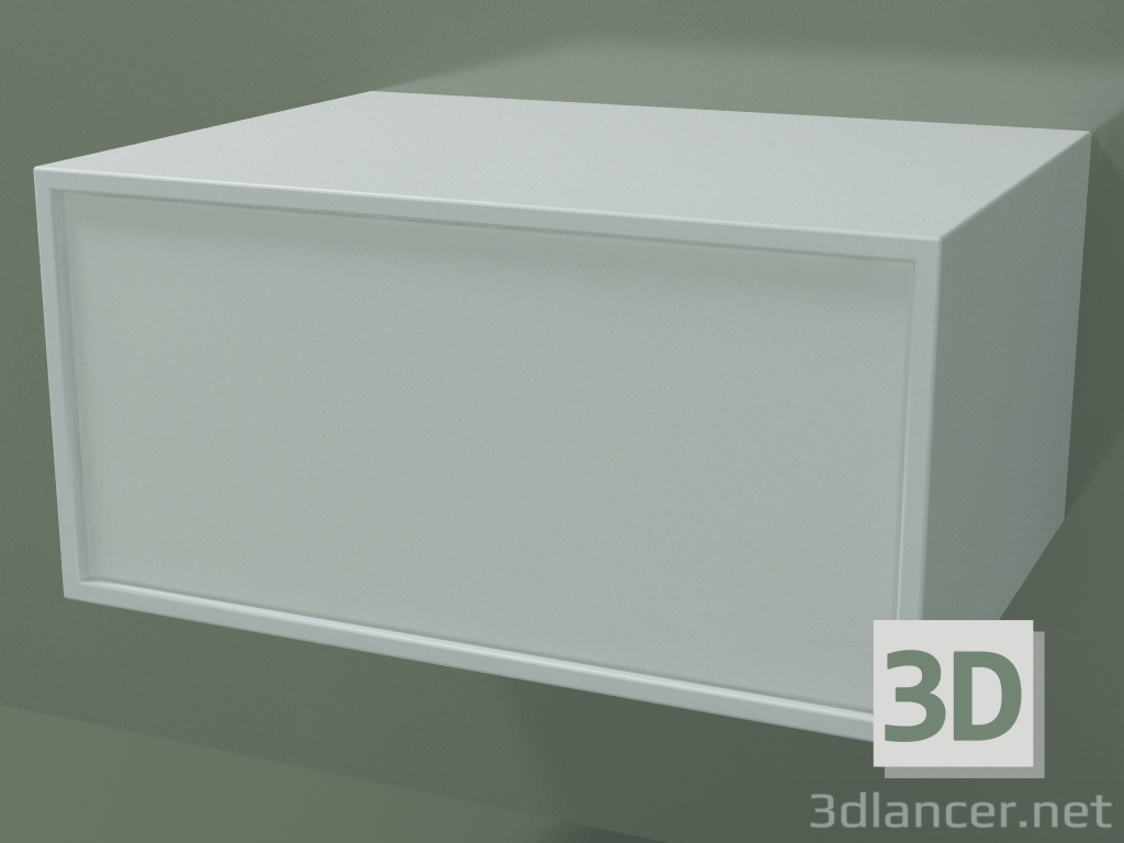 modèle 3D Boîte (8AUAAA01, Blanc Glacier C01, HPL P01, L 48, P 36, H 24 cm) - preview