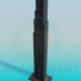 3d модель Подставка в форме небоскреба – превью