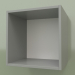 3d model Open hinged shelf (Gray) - preview