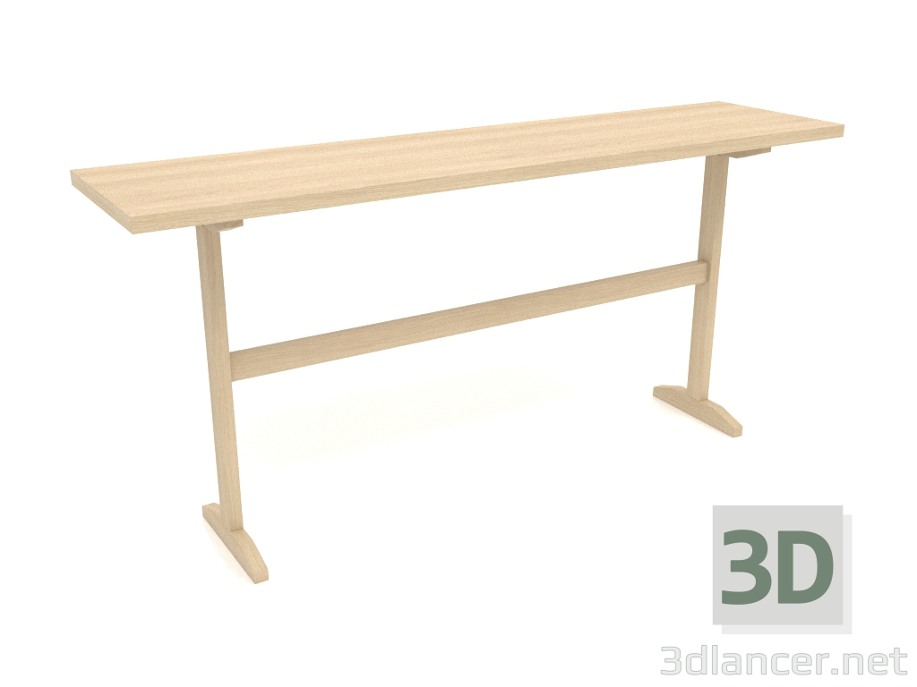 3D modeli Konsol masası KT 12 (1600x400x750, ahşap beyazı) - önizleme