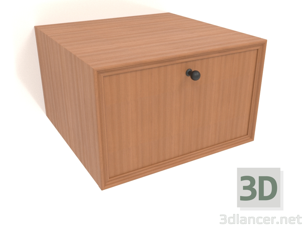 3d model Mueble de pared TM 14 (400x400x250, rojo madera) - vista previa