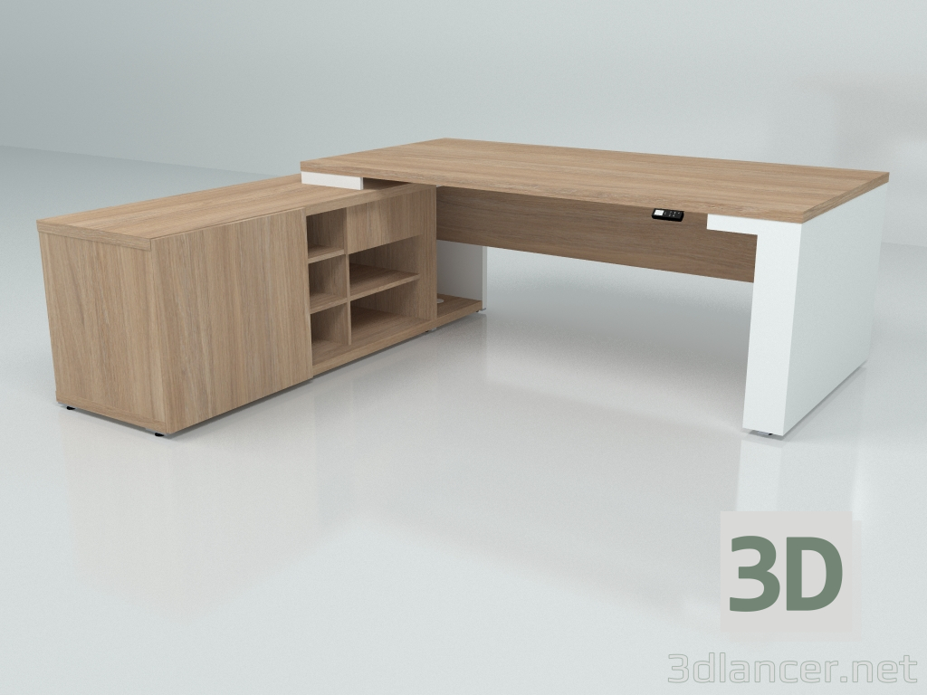 modèle 3D Table de travail Mito Réglable en Hauteur MIT1RL (2190x2080) - preview