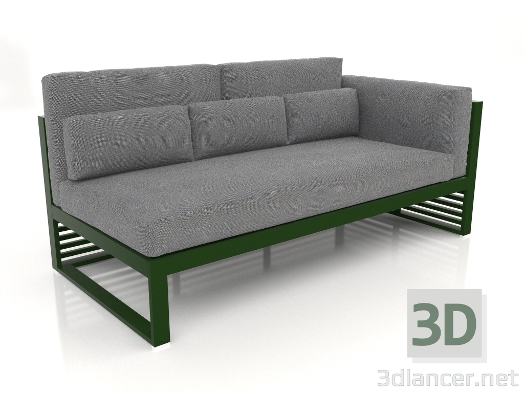 3D Modell Modulares Sofa, Abschnitt 1 rechts, hohe Rückenlehne (Flaschengrün) - Vorschau