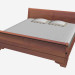 3D Modell Bett mit hohem Rücken XL - Vorschau