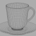 modèle 3D Service à thé sur un support - preview