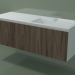 3d model Washbasin with drawer (dx, L 144, P 50, H 48 cm, Noce Canaletto O07) - preview