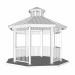3D Modell Achteckiger Pavillon - Vorschau