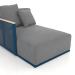 Modelo 3d Seção 2 do módulo do sofá à esquerda (cinza azul) - preview