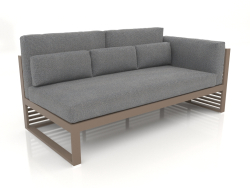 Modulares Sofa, Abschnitt 1 rechts, hohe Rückenlehne (Bronze)