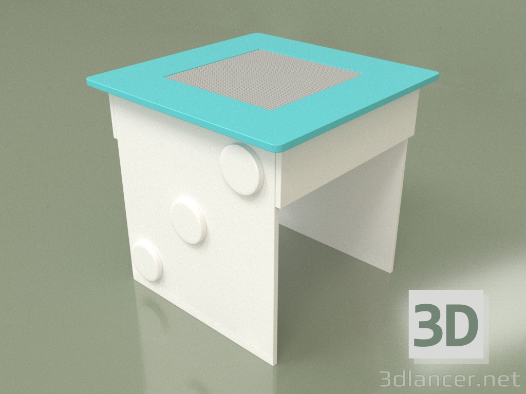3D Modell Spieltisch mit Spielplatz (Aqua) - Vorschau