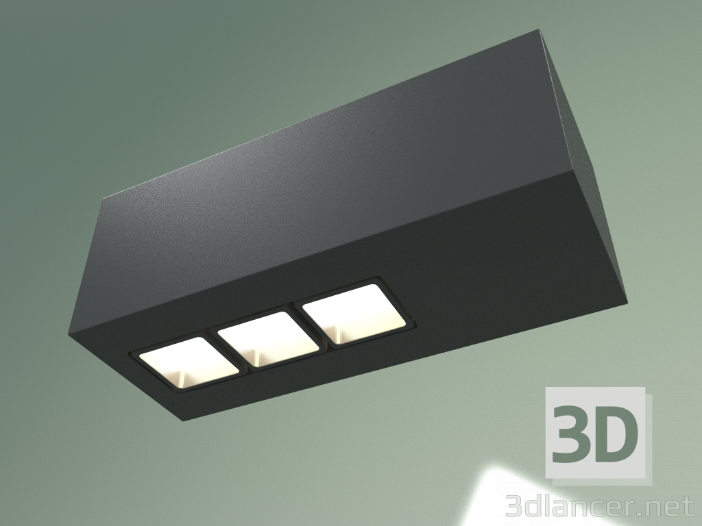 3d модель Точечный светильник RSLC78037 3×5W BK 3000K – превью