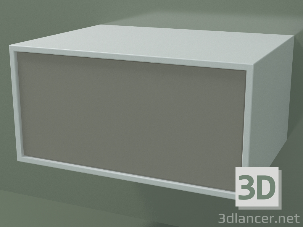 3d model Caja (8AUAAA01, Glacier White C01, HPL P04, L 48, P 36, H 24 cm) - vista previa