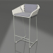 3D modeli Sırtlı yarım bar sandalyesi (Çimento grisi) - önizleme