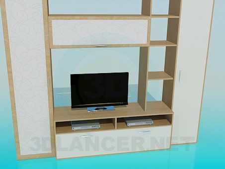 3d model Cabinet in the living room - preview