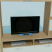 3D Modell Schrank im Wohnzimmer - Vorschau