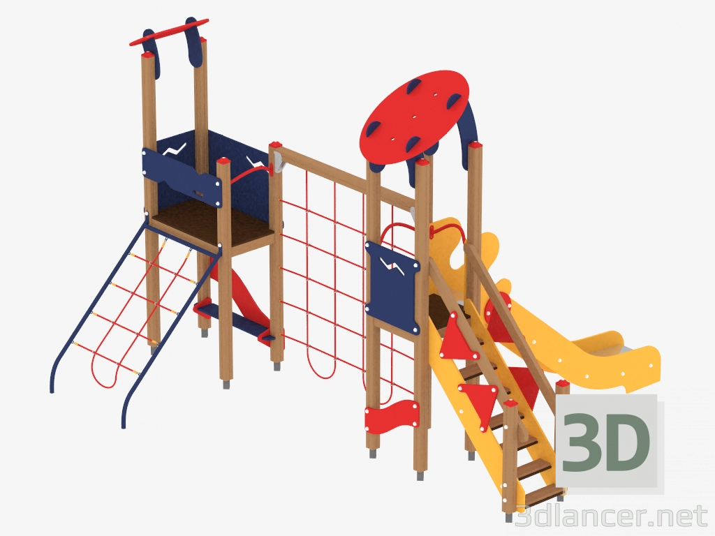 3d model Complejo de juegos para niños (1208) - vista previa