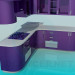 modèle 3D Kuhyan violet couleur - preview