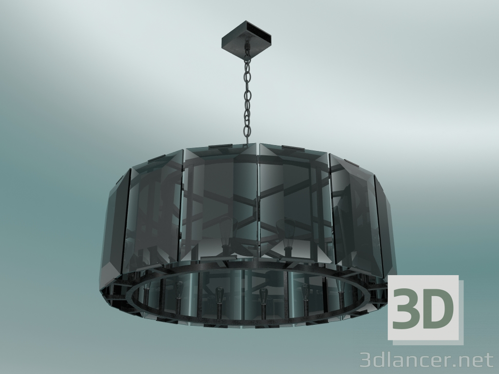 modello 3D Lampadario (10090 8P) - anteprima